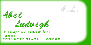 abel ludvigh business card