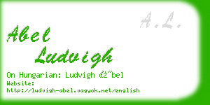 abel ludvigh business card